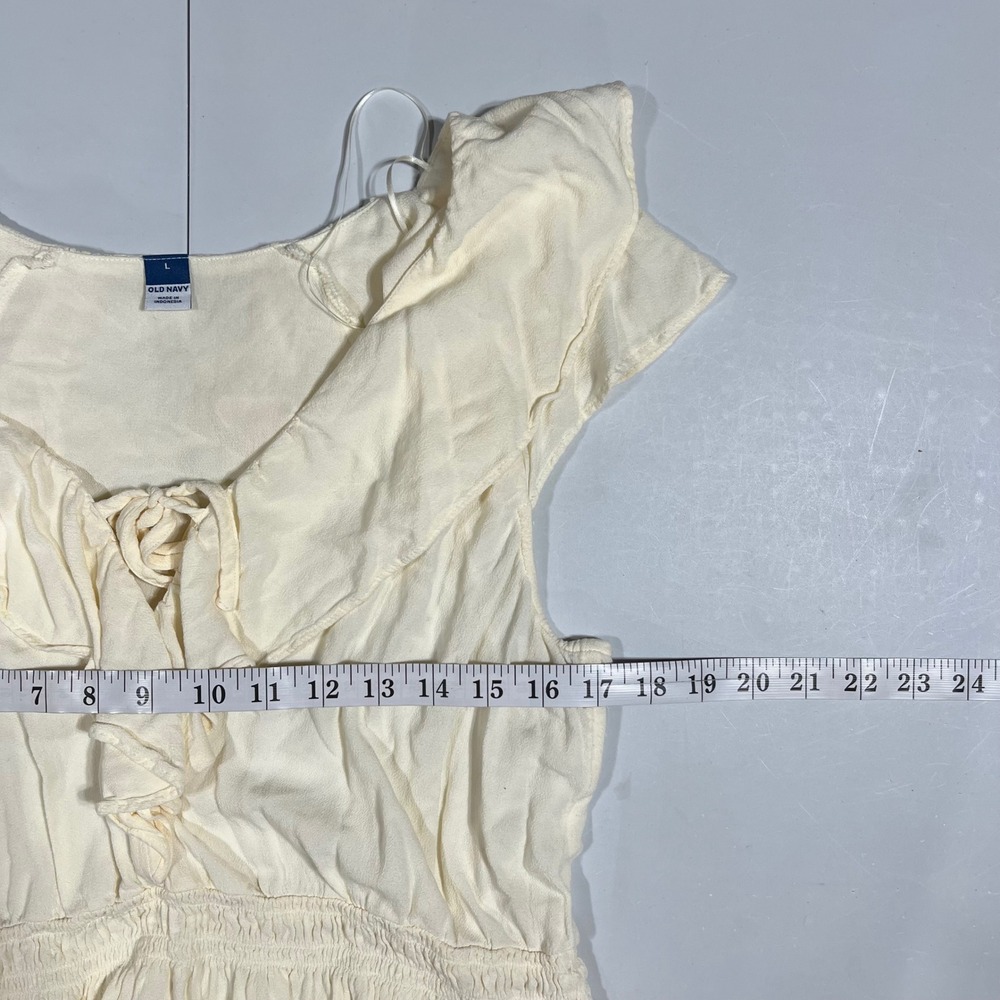 Old Navy Renfair Coquette Boho‎ Festival Peplum Cottagecore Top Womens Large - Picture 7 of 9